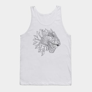 wild wild tiger in mandala ecopop art Tank Top